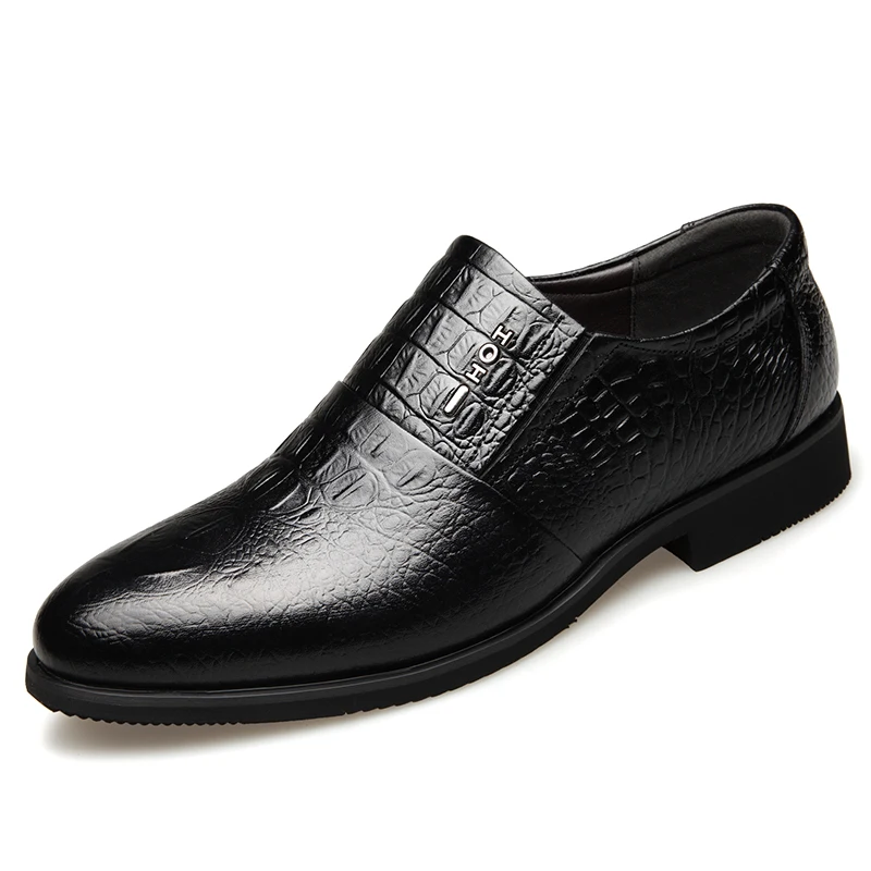 High quality low top four seasons shoes pointed crocodile pattern top layer cowhide business shoes men's office shoes size (ove
High quality low top four seasons shoes pointed crocodile pattern top layer cowhide business shoes men's office shoes size (ove
