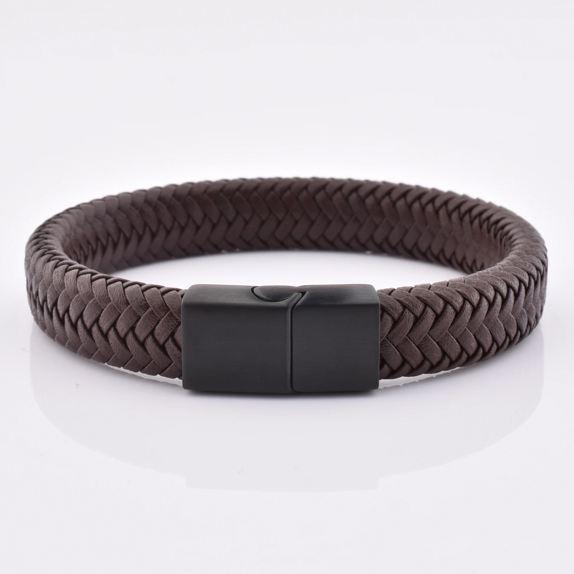 Punk Genuine Mens Leather Bracelet With Stainless Steel Magnetic Clasp Hand Jewelry Bracelet For Men
Punk Genuine Mens Leather Bracelet With Stainless Steel Magnetic Clasp Hand Jewelry Bracelet For Men