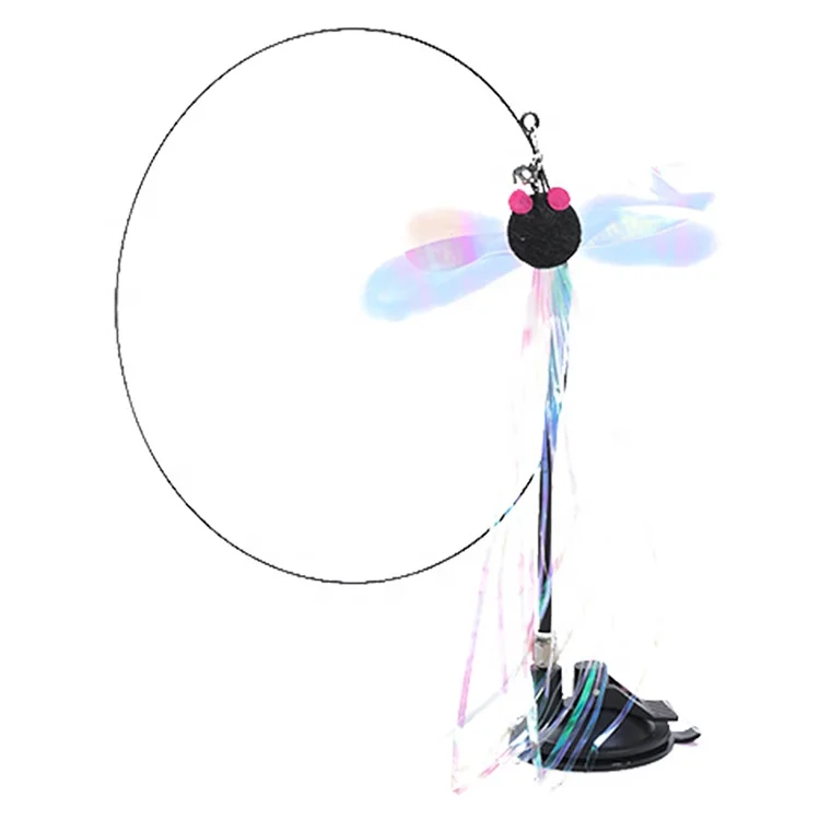 New Design Cat Toys Long Pole Replacement Head Cat Teaser with Sucker Feather Bell Cat Stick Toy, Feather/dragonfly
New Design Cat Toys Long Pole Replacement Head Cat Teaser with Sucker Feather Bell Cat Stick Toy, Feather/dragonfly