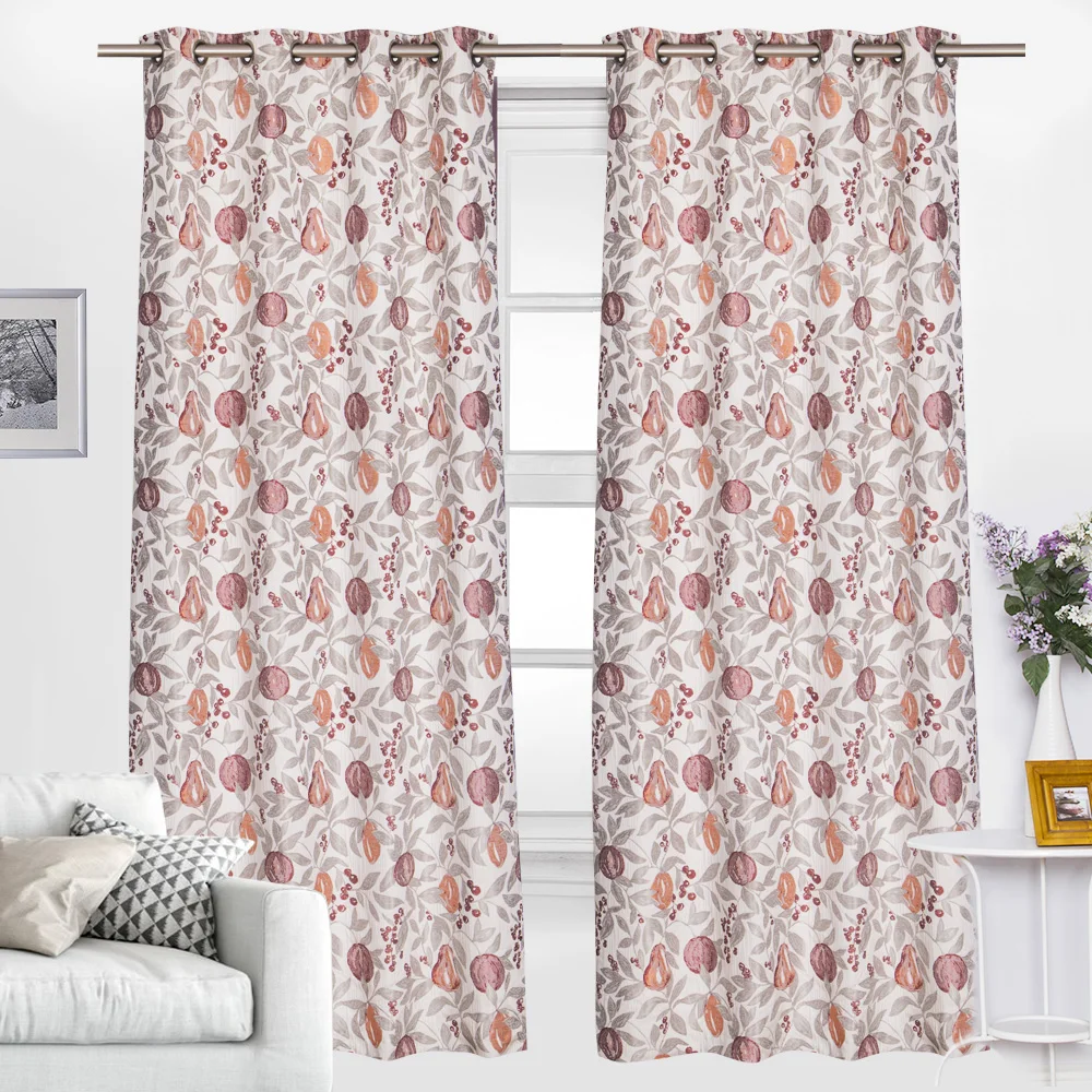 Pink color drapery curtain for window shade and hotel room divider crystal curtain wedding decorative