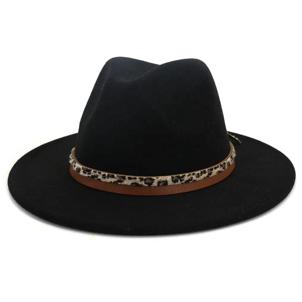 Fashion Winter Classical Solid Jazz Hat,Wide Brim Felt Leopard Belt Jazz Hat, Picture
Fashion Winter Classical Solid Jazz Hat,Wide Brim Felt Leopard Belt Jazz Hat, Picture