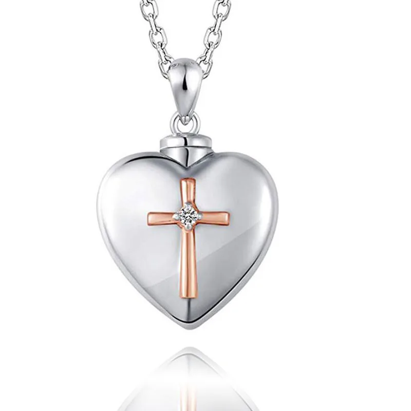 Cremation Jewelry Keepsake Holder Memorial Necklace Pendant, Urn Necklaces for Ashes, Silver
Cremation Jewelry Keepsake Holder Memorial Necklace Pendant, Urn Necklaces for Ashes, Silver