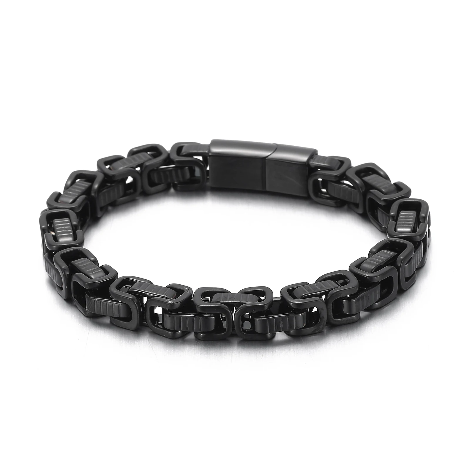 KALEN Punk Charm Black Bangles Bracelets Bicycle Chains Men Stainless Steel Jewelry Bracelet, Black/steel/gold
KALEN Punk Charm Black Bangles Bracelets Bicycle Chains Men Stainless Steel Jewelry Bracelet, Black/steel/gold