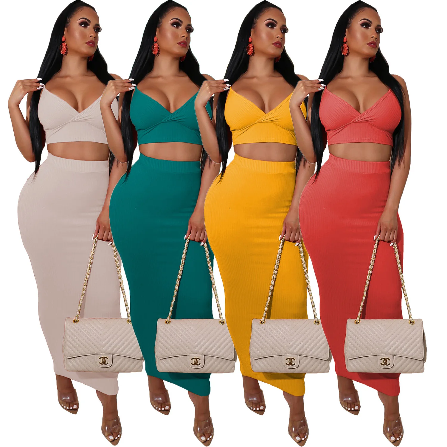 Wholesale High Quality European And American Hot Style Sexy Sling Wrapped Chest Suit Skirt Cotton Two-piece Women's Suit, Picture
Wholesale High Quality European And American Hot Style Sexy Sling Wrapped Chest Suit Skirt Cotton Two-piece Women's Suit, Picture