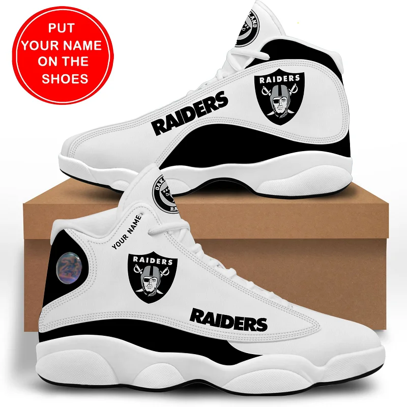 Factory wholesale NFL Raiders Football Team sneakers custom logo Raiders shoes
Factory wholesale NFL Raiders Football Team sneakers custom logo Raiders shoes