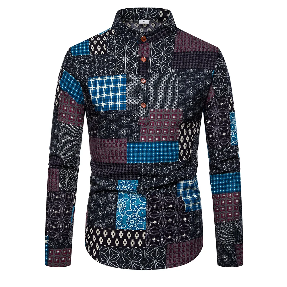 Wholesale European And American Winter Style Ethnic Wind Broken Flower Men Casual Long Sleeve Fashion Men's Shirt
Wholesale European And American Winter Style Ethnic Wind Broken Flower Men Casual Long Sleeve Fashion Men's Shirt