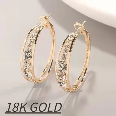 2021 New Arrivals Designer Hot Style Good Quality Unique Diamond Inset Shiny Personality Hoop Modern Earrings Jewelry Wholesale
2021 New Arrivals Designer Hot Style Good Quality Unique Diamond Inset Shiny Personality Hoop Modern Earrings Jewelry Wholesale
