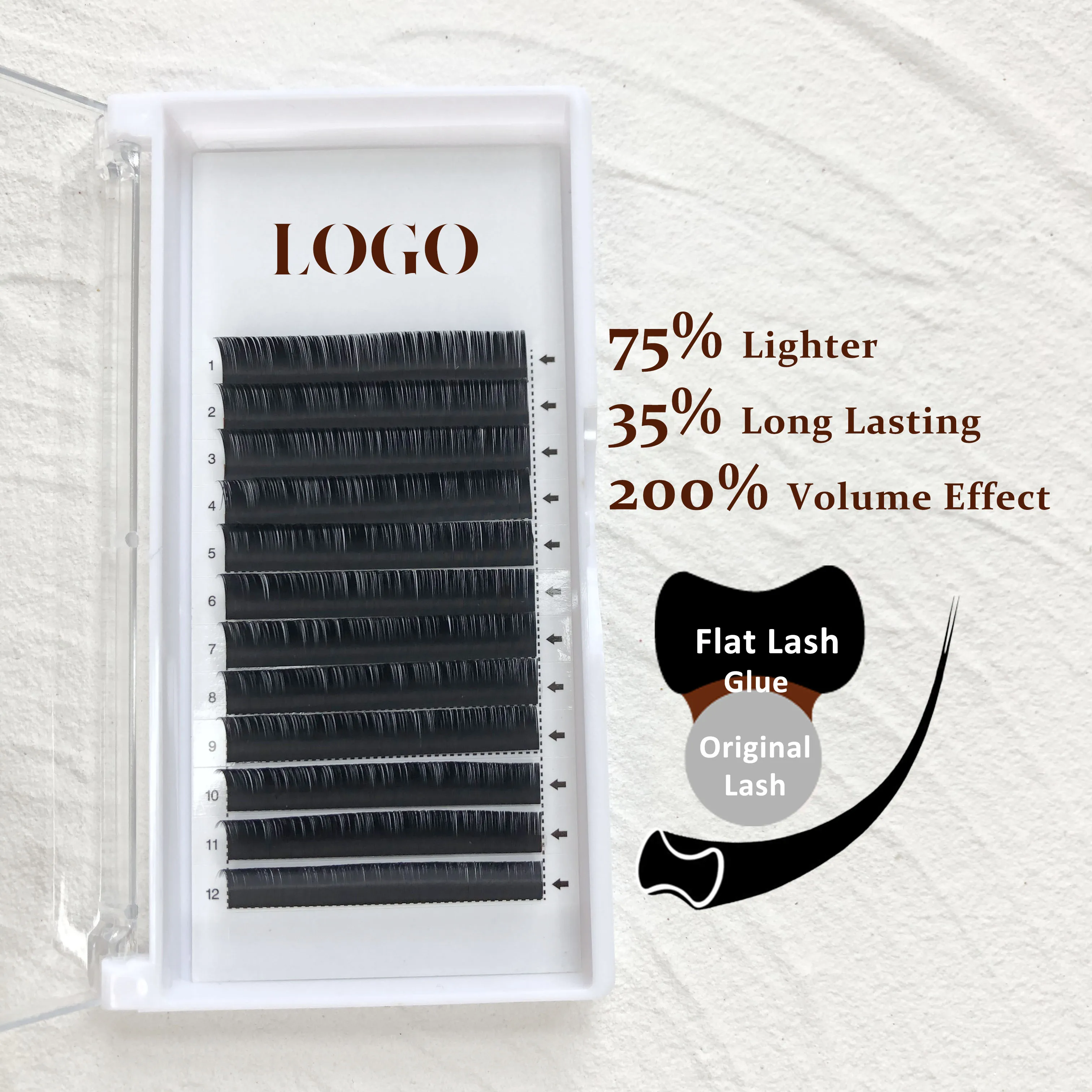 iShero mink individual eyelash extension Matt black flat lashes loose flat eyelashes extension
iShero mink individual eyelash extension Matt black flat lashes loose flat eyelashes extension