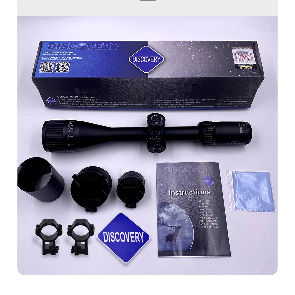 Discovery Scope VT-R 4-16X42AOE Scopes & Accessories Adjustable Scope mounts Hunting rifle
Discovery Scope VT-R 4-16X42AOE Scopes & Accessories Adjustable Scope mounts Hunting rifle