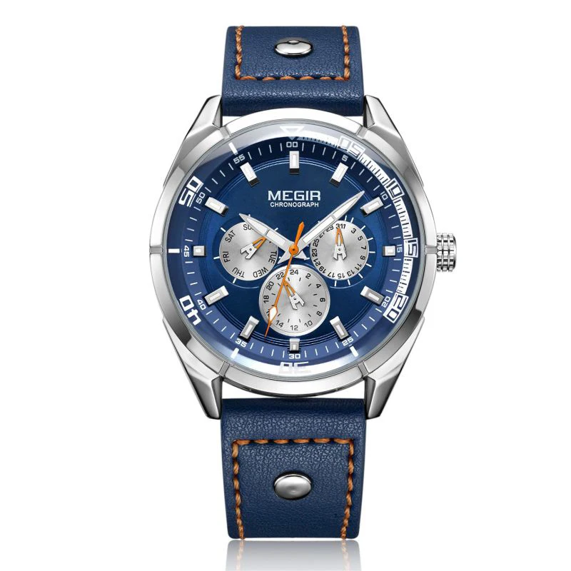 MEGIR 2072 Creative Leather Watches Men Wrist Luxury Quartz Luminous Wristwatches Relogio Masculino
MEGIR 2072 Creative Leather Watches Men Wrist Luxury Quartz Luminous Wristwatches Relogio Masculino