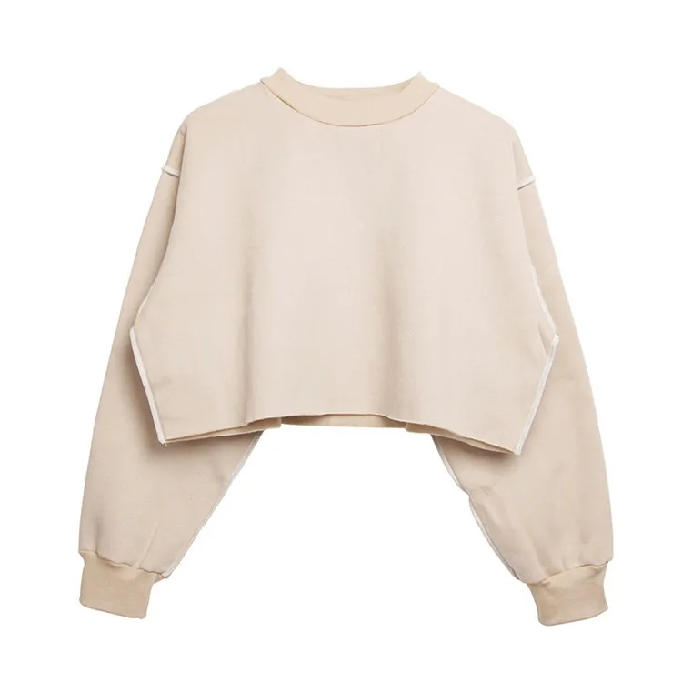 

Custom logo Long Sleeve bulk blank Women Blank Cropped Top Hooded sweater, Selection,accept oem