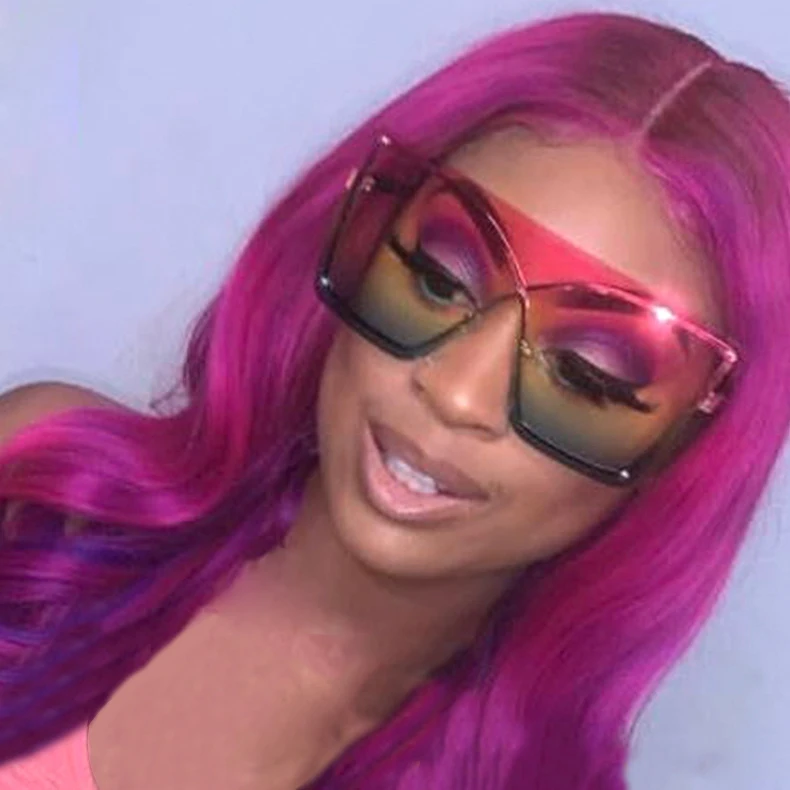 Wholesale Stylish Unisex Sun Glasses One-piece Lens Flat Top Big Rimless Gradient Sunglasses
Wholesale Stylish Unisex Sun Glasses One-piece Lens Flat Top Big Rimless Gradient Sunglasses