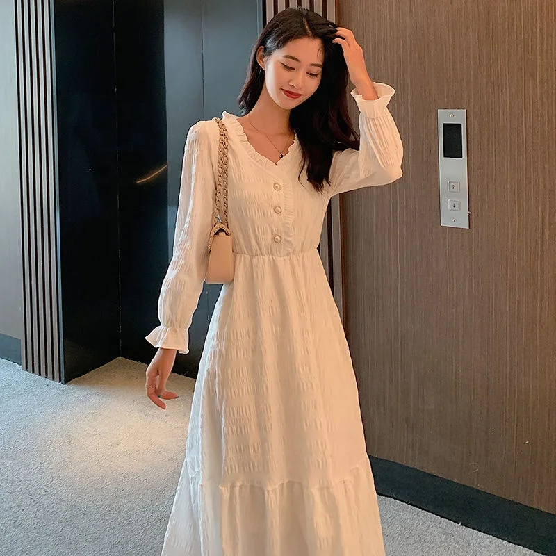 spring and summer chiffon large size floral temperament slim casual dresses women's dresses
spring and summer chiffon large size floral temperament slim casual dresses women's dresses