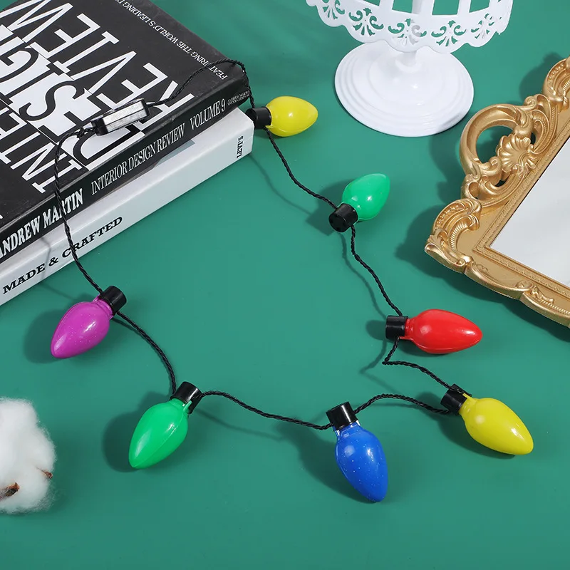 Hot Selling Holiday Party Light String Christmas LED Decorative Colorful Lights Christmas Led light Necklaces
Hot Selling Holiday Party Light String Christmas LED Decorative Colorful Lights Christmas Led light Necklaces