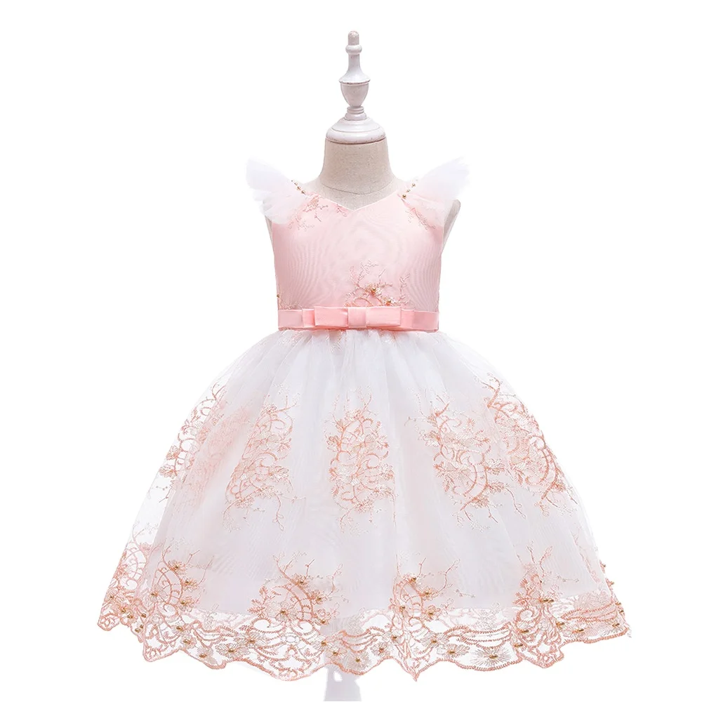 New children's dress Princess dress Mesh embroidered flounced sleeve lace bubble skirt
New children's dress Princess dress Mesh embroidered flounced sleeve lace bubble skirt