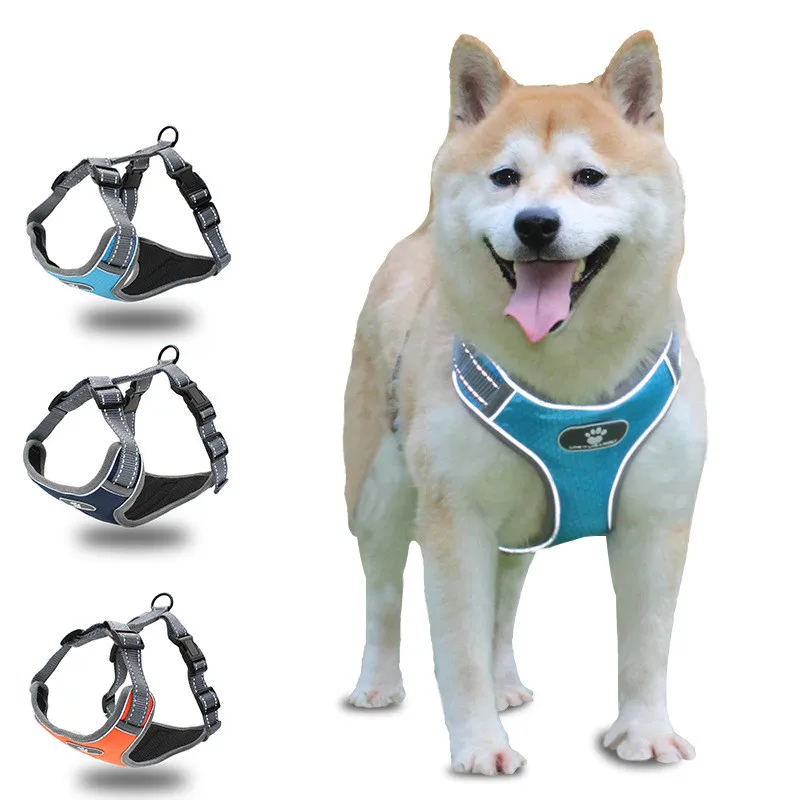 Wholesale High Quality Durable Explosion-proof Big Dog Harness Vest Type Reflective Large Dog Chest Strap, Blue/navy/orange
Wholesale High Quality Durable Explosion-proof Big Dog Harness Vest Type Reflective Large Dog Chest Strap, Blue/navy/orange