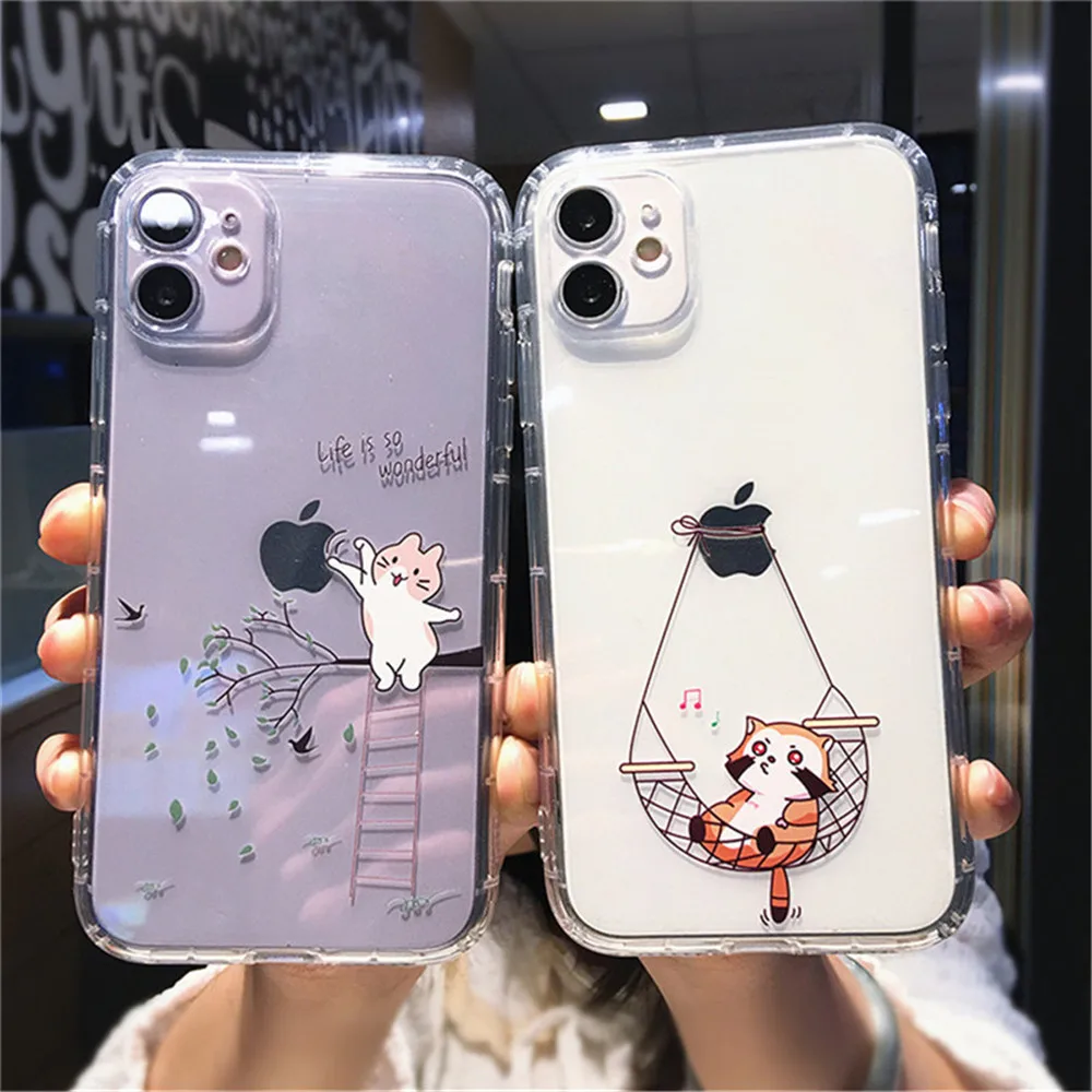 Ottwn Clear Cartoon Phone Case For iPhone 12 Pro Max 11 Pro Max X XR XS 8 Plus SE 2020 Cute Animal Soft TPU Silicon Back Cover
Ottwn Clear Cartoon Phone Case For iPhone 12 Pro Max 11 Pro Max X XR XS 8 Plus SE 2020 Cute Animal Soft TPU Silicon Back Cover
