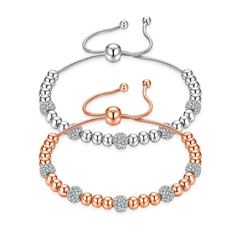 Fashion Diamond Steel Ball Stainless Steel Ladies Bracelet Rose Gold Exquisite Jewelry Adjustable, Picture
Fashion Diamond Steel Ball Stainless Steel Ladies Bracelet Rose Gold Exquisite Jewelry Adjustable, Picture