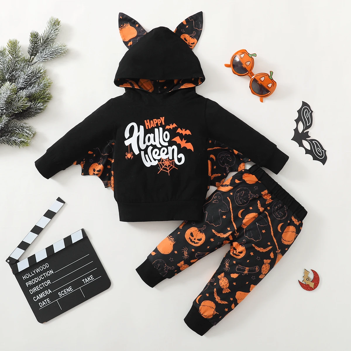 Baby My 1st Halloween Clothes Pumpkin Spooky Hooded Sweat Shirt Long Pants Outfits Sets for Boy Girl M3240
Baby My 1st Halloween Clothes Pumpkin Spooky Hooded Sweat Shirt Long Pants Outfits Sets for Boy Girl M3240