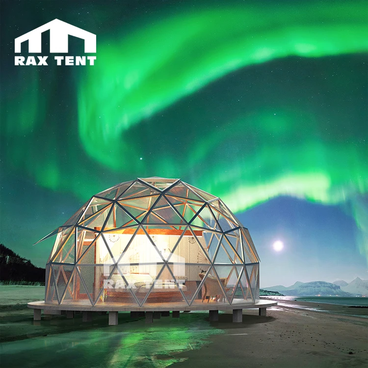 China factory supply glass igloo iglut for Aurora glass dome tent igloo dome for luxury hotel in cold area Europe and America, Transparent
China factory supply glass igloo iglut for Aurora glass dome tent igloo dome for luxury hotel in cold area Europe and America, Transparent