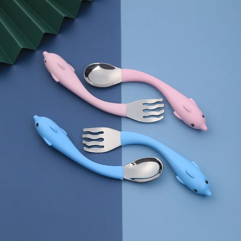 304 Stainless Steel Children's Tableware Set Cartoon Whale 2 Piece Gift Set Wholesale Portable Children's Fork Spoon, Pink, blue
304 Stainless Steel Children's Tableware Set Cartoon Whale 2 Piece Gift Set Wholesale Portable Children's Fork Spoon, Pink, blue