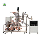 10L Automatic Feeding Extraction Machine Short Path Wiped Film Evaporator for cbd Oil Extraction