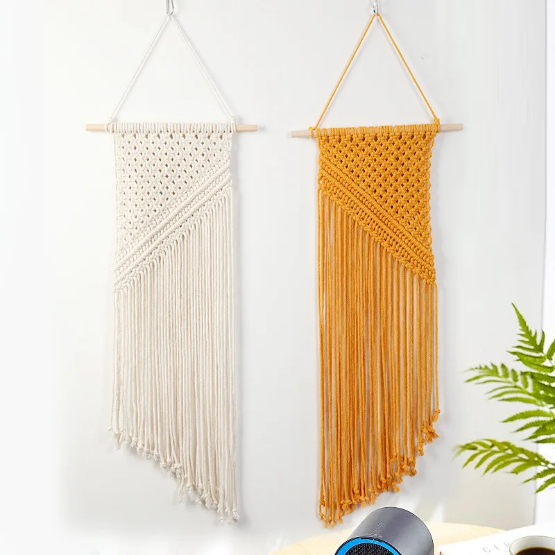 Bohemian bevel tassel tapestry woven cotton rope custom wall decoration ins Nordic style wall decoration
Bohemian bevel tassel tapestry woven cotton rope custom wall decoration ins Nordic style wall decoration