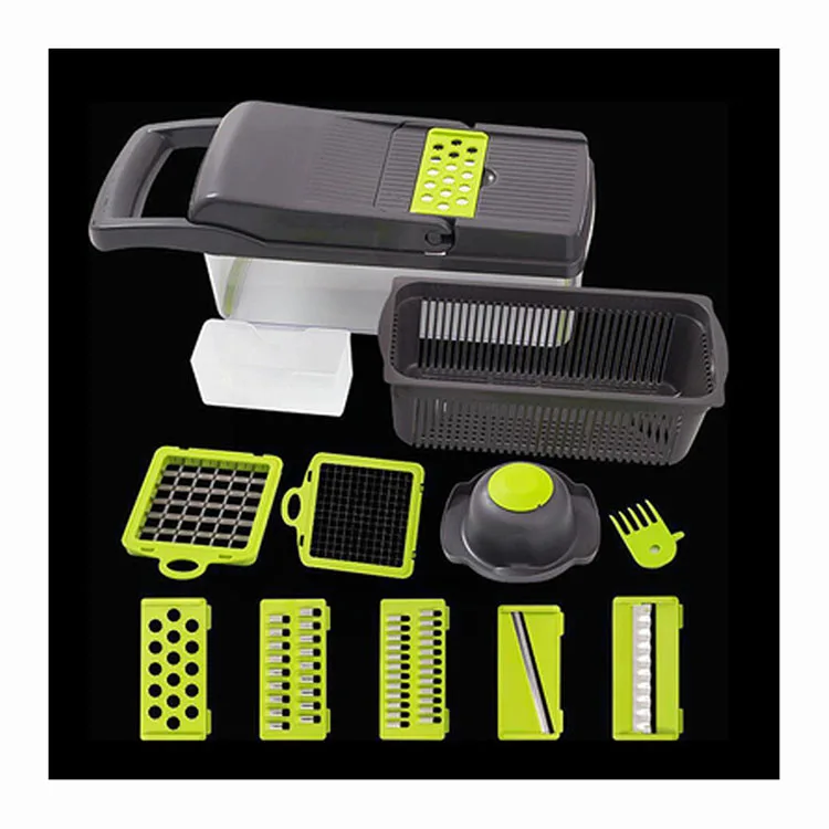 Multifunctional manual vegetable cutter slicer 9 in 1 vegetable fruits cutter, Customized color
Multifunctional manual vegetable cutter slicer 9 in 1 vegetable fruits cutter, Customized color