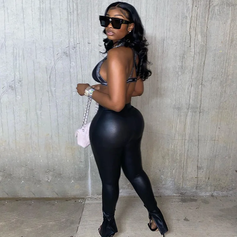 Euramerican fashion leggings tight pants party leggings pure color leather stretch slit pants
Euramerican fashion leggings tight pants party leggings pure color leather stretch slit pants