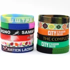 Silicone Wristband Manufacturer Design Your Own Cheap Personalized Custom Logo Silicone Wrist Rubber Band Bracelets