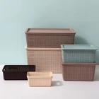 Cheap home doll toy multipurpose pp home storage boxes bins plastic containers basket storage box
