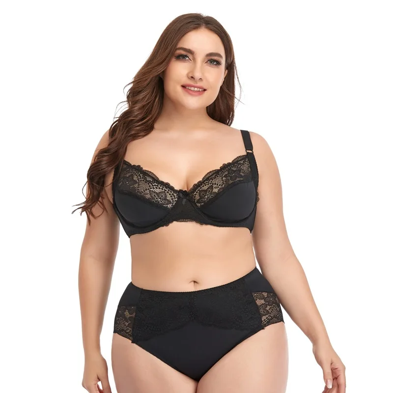 Underwear D cup sexy lace bra set plus size ladies briefs set with big breasts DLM Breathable Plus Size Bra and Panty Sets
Underwear D cup sexy lace bra set plus size ladies briefs set with big breasts DLM Breathable Plus Size Bra and Panty Sets