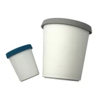 Reusable freezer ice Cream tub container with 2 Size 1.5 Quart Capacity 2 .5 Quart