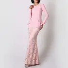 Latest Design Baju Kurung Jubba Thobe Indonesia Wholesale Abaya Islamic Melayu Clothing Women Muslim Dress