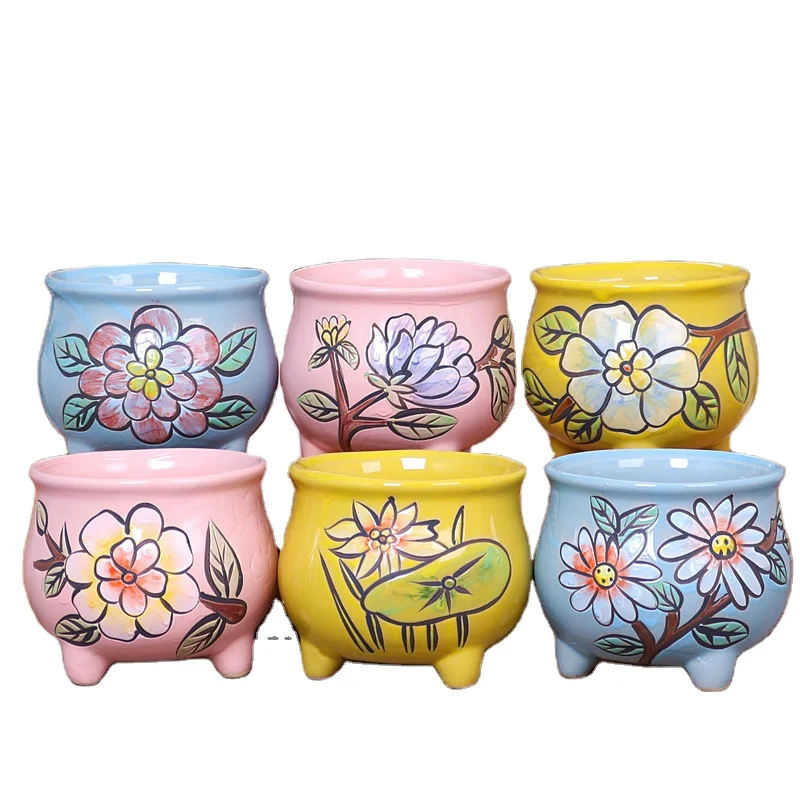 Wholesale Japanese Hand Painted Mini Table Pot Cactus Ceramic Pots For Succulent Plants, Picture
Wholesale Japanese Hand Painted Mini Table Pot Cactus Ceramic Pots For Succulent Plants, Picture