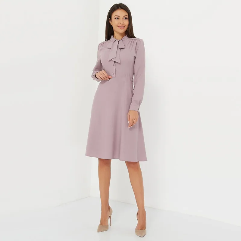 European and American long-sleeve pure color bowknot slim elegant knee-length dress summer 2021 new style, Sky blue,blue,red,purple
European and American long-sleeve pure color bowknot slim elegant knee-length dress summer 2021 new style, Sky blue,blue,red,purple