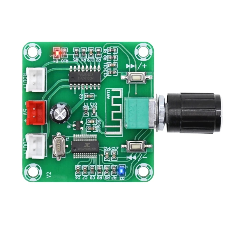 XH-A158 Blue-tooth 5.0 Stereo Audio power amplifier board PAM8403 MINI power DIY wireless speaker amplifier board 5W+5W
XH-A158 Blue-tooth 5.0 Stereo Audio power amplifier board PAM8403 MINI power DIY wireless speaker amplifier board 5W+5W