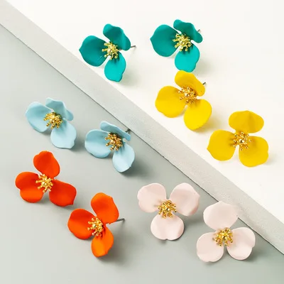 2021 Amazon Hot Sale New Boho Earrings Inkjet Bright Colors Metal Stud Flower Earrings For Women Fashion Jewelry
2021 Amazon Hot Sale New Boho Earrings Inkjet Bright Colors Metal Stud Flower Earrings For Women Fashion Jewelry