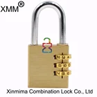 New big 3 digit combination lock padlock solid brass security suitcase bag home