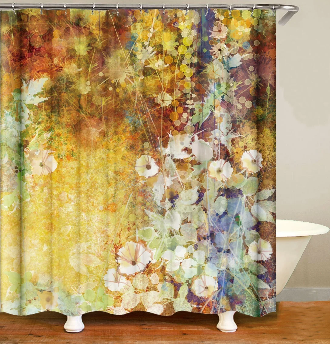 i@home costumize 3d flower plants digital printing waterproof shower curtain for bathroom, Picture
i@home costumize 3d flower plants digital printing waterproof shower curtain for bathroom, Picture