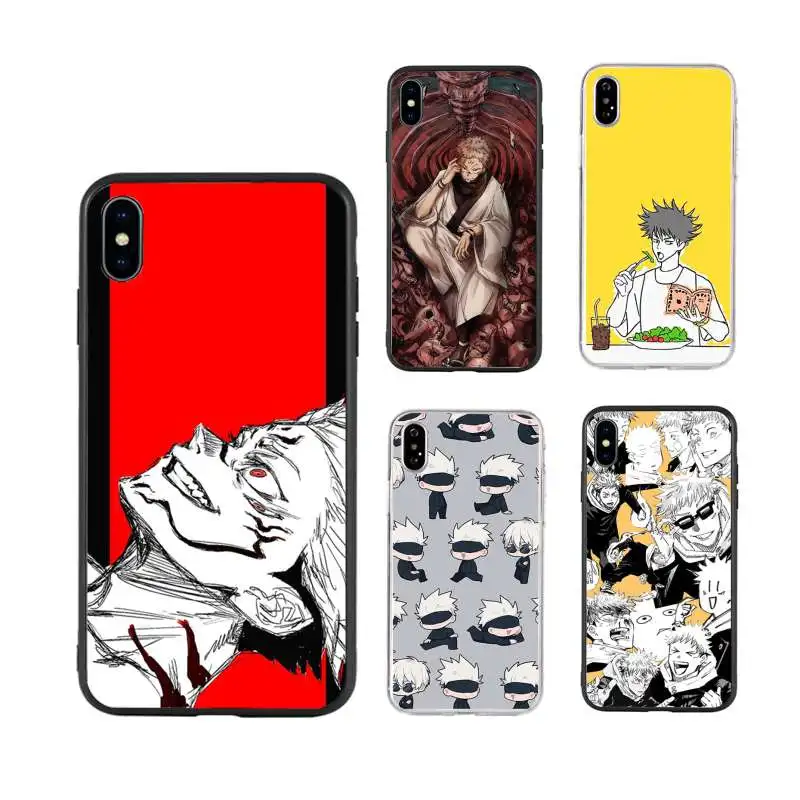 Anime Cartoon Jujutsu Kaisen For iPhone 12 11 XS Pro Max Mini XR X 8 7 6 6S Plus 5 SE 2020 Black Cover Phone Case
Anime Cartoon Jujutsu Kaisen For iPhone 12 11 XS Pro Max Mini XR X 8 7 6 6S Plus 5 SE 2020 Black Cover Phone Case