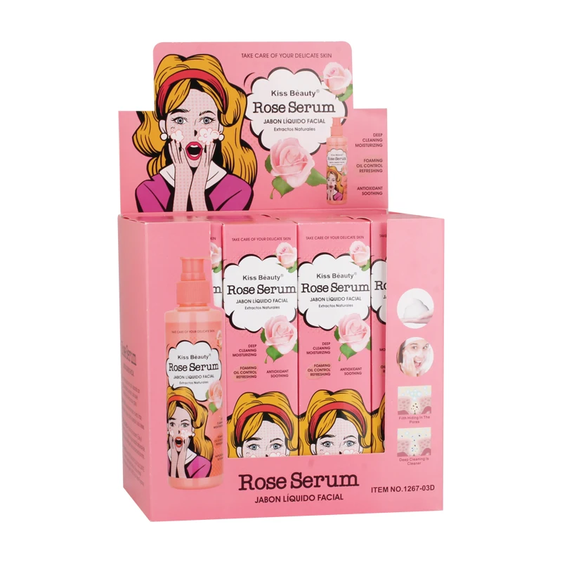 Kiss Beauty High Quality Rose Whitening Facial Wash Moisturizing Your Face Private Label
Kiss Beauty High Quality Rose Whitening Facial Wash Moisturizing Your Face Private Label