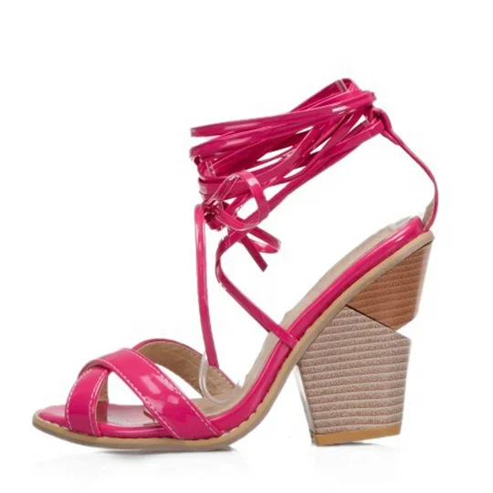 Cross Straps Lace up Wedges Sandals for Women Wood Wedge High Heels Shoes Pumps, Red black white
Cross Straps Lace up Wedges Sandals for Women Wood Wedge High Heels Shoes Pumps, Red black white