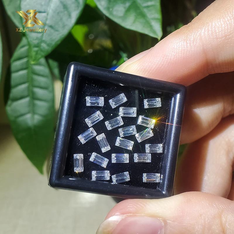 DEF color best quality 2x4mm baguette cut moissanite loose gems for moissanite band
DEF color best quality 2x4mm baguette cut moissanite loose gems for moissanite band