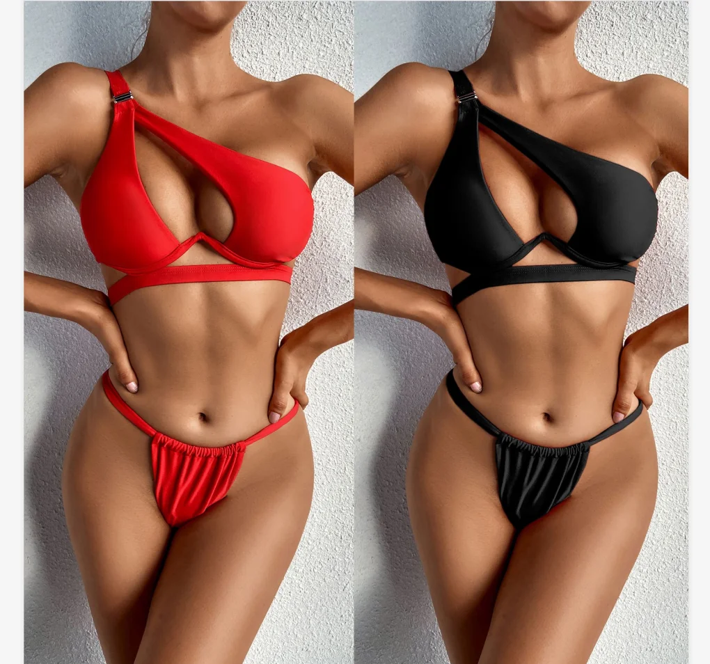 2021 Models Hot Bikini One Shoulder Sexy Women Bikini Thong Red Womens Swimsuit Swimwear, Picture
2021 Models Hot Bikini One Shoulder Sexy Women Bikini Thong Red Womens Swimsuit Swimwear, Picture
