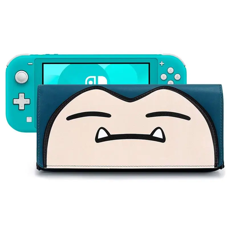 

Leather Carrying Case for Ninten do Switch Lite,Portable Ultra Slim Clutch with Game Card Cartridges, Custom