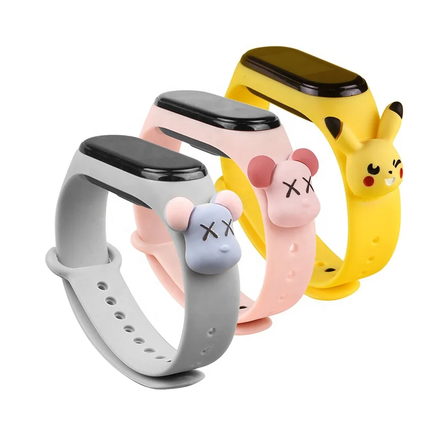 Silicon Cute Cartoon Pokemon Pika Wholesale Gloomy Bear Silicone Rubber Strap For MI Band 3 4 Strap Sport
Silicon Cute Cartoon Pokemon Pika Wholesale Gloomy Bear Silicone Rubber Strap For MI Band 3 4 Strap Sport