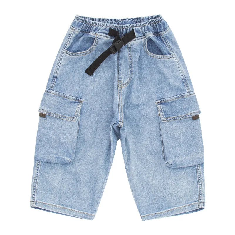 Kids Jeans Fashion Boy Cargo Side Pockets Calf Length Korean Ins Style Jeans Children Wears
Kids Jeans Fashion Boy Cargo Side Pockets Calf Length Korean Ins Style Jeans Children Wears