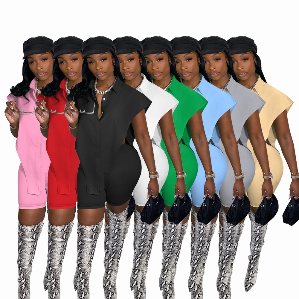 MD-2022050408 Summer 2022 cardigan sweater two piece short set women button sleeveless shirt and shorts 2 piece jogger set
MD-2022050408 Summer 2022 cardigan sweater two piece short set women button sleeveless shirt and shorts 2 piece jogger set