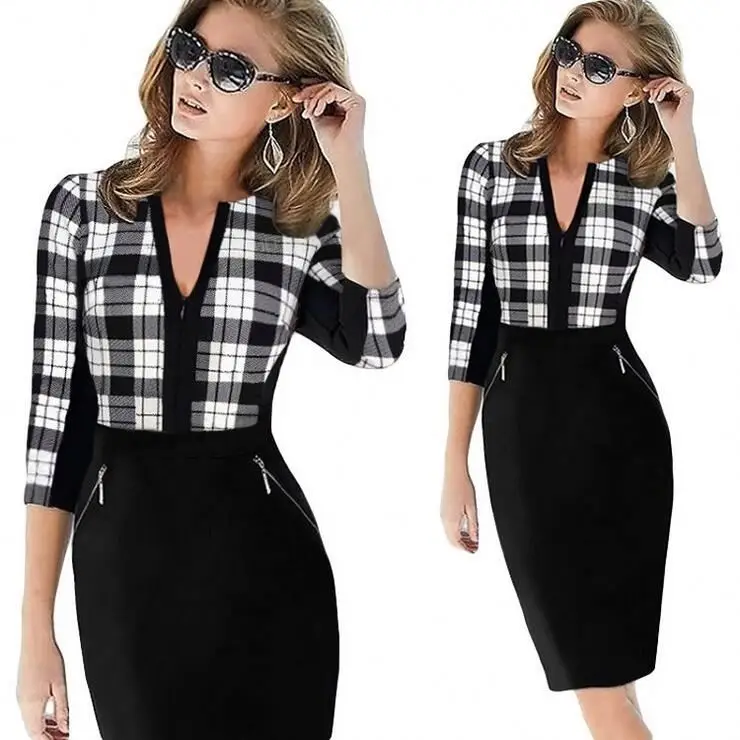 Oem Spring Ladies Elegant Clothes One Piece Career Dresses Office Pencil Dresses For Women
Oem Spring Ladies Elegant Clothes One Piece Career Dresses Office Pencil Dresses For Women